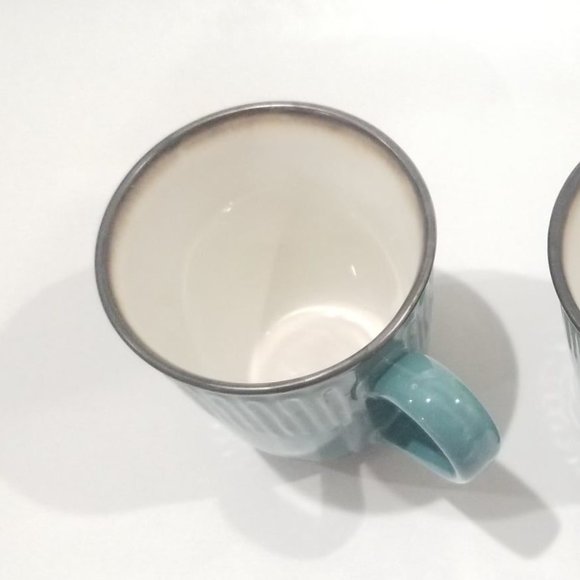 Fisher - Stoneware Mugs - Teal - 2 each - Picture 6 of 11